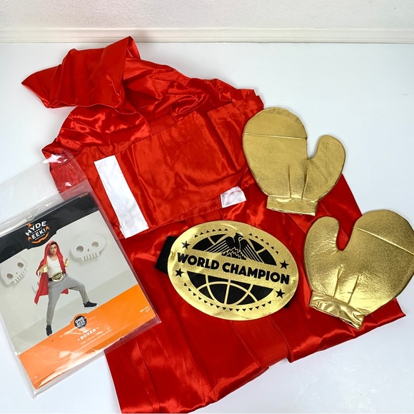 HYDE & EEK! BOUTIQUE Adult Boxer Halloween Costume 4-Piece - Picture 7 of 9